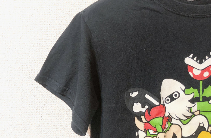 SUPER MARIO(スーパーマリオ) Nintendoネイビー半袖Tシャツ S